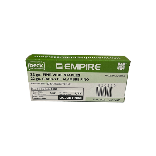 #7 EMPIRE SERIES & STAINLESS STEEL STAPLES
