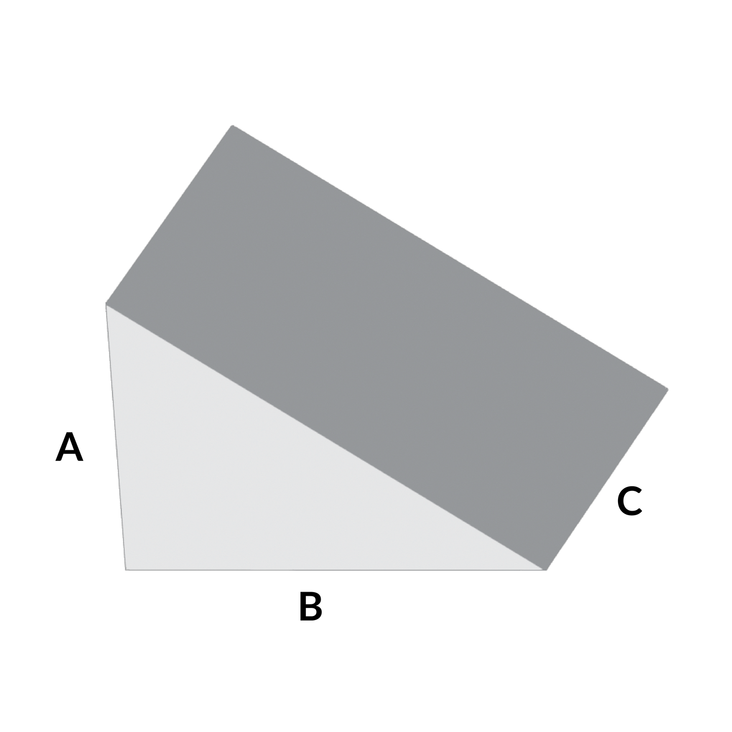 Custom Foam: Triangle Wedge